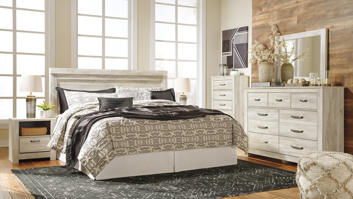 Signature Design Whitewash King Panel Headboard