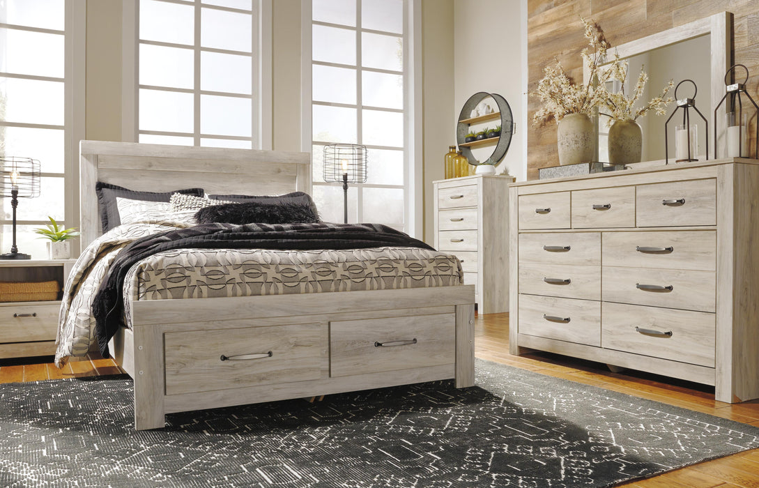 Signature Design Whitewash Queen Panel Headboard