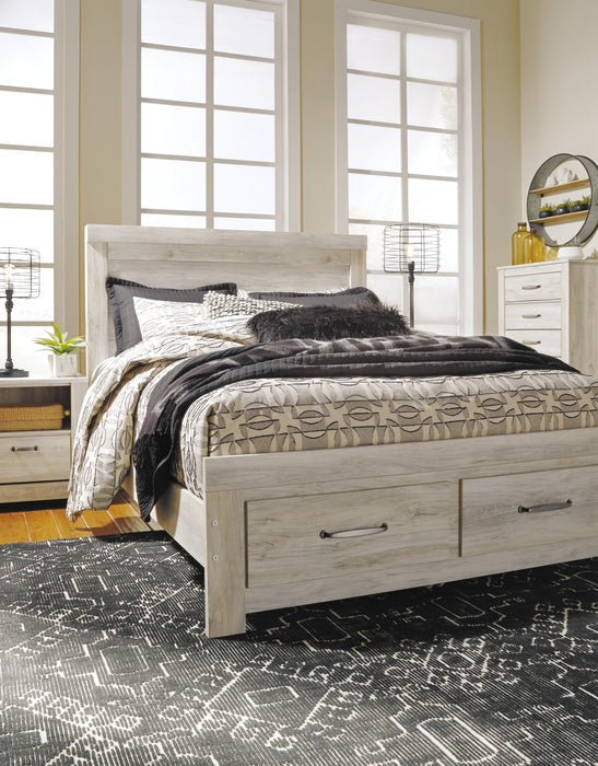 Signature Design Whitewash Queen Panel Headboard
