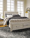 Signature Design Whitewash Queen Panel Headboard