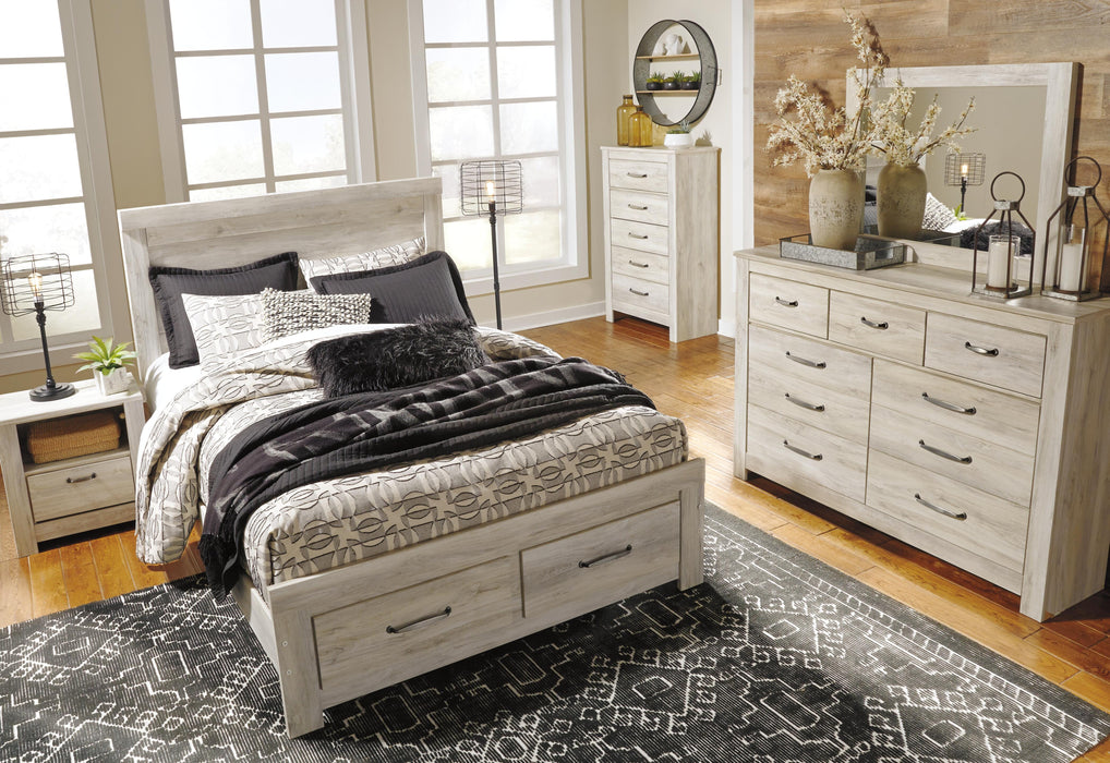 Signature Design Whitewash Queen Panel Headboard