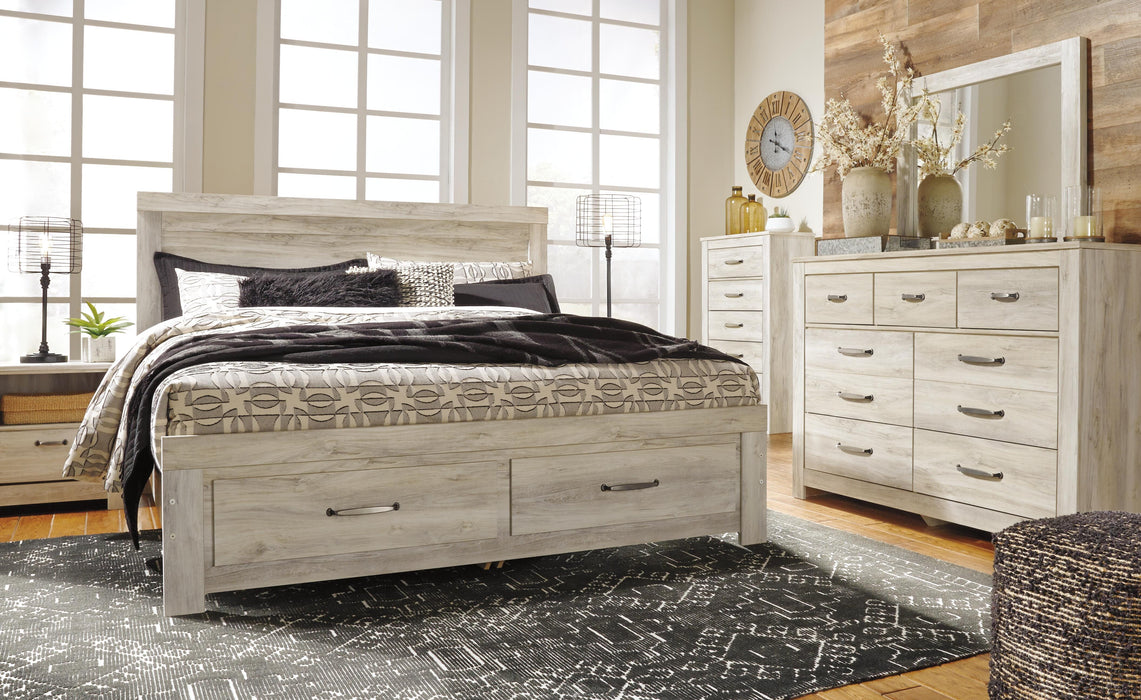 Signature Design Whitewash King Panel Headboard