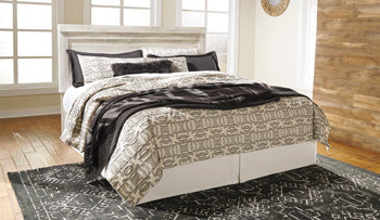 Signature Design Whitewash King Panel Headboard