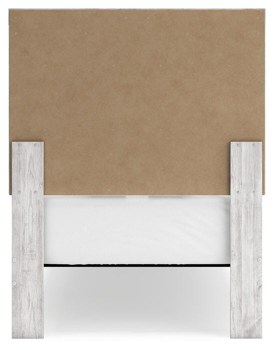 Signature Design Whitewash Twin Panel Bed