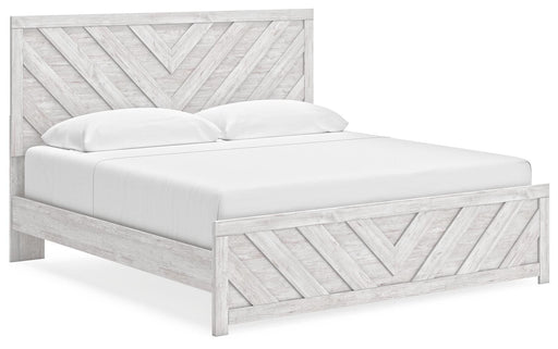 Signature Design Whitewash King Panel Bed
