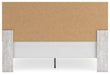 Signature Design Whitewash King Panel Bed