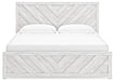 Signature Design Whitewash King Panel Bed