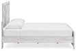 Signature Design Whitewash King Panel Bed