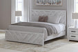 Signature Design Whitewash King Panel Bed