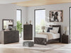 Signature Design Charcoal Twin Panel Bed