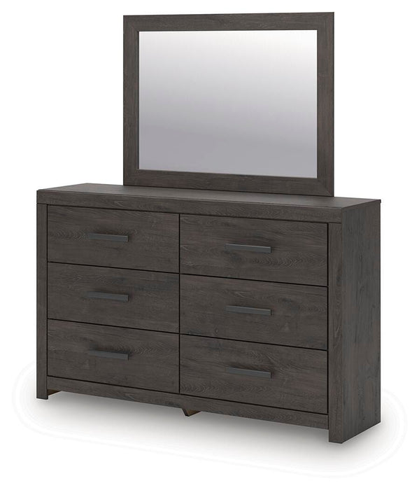 Signature Design Charcoal Dresser and Mirror