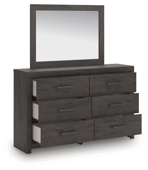 Signature Design Charcoal Dresser and Mirror