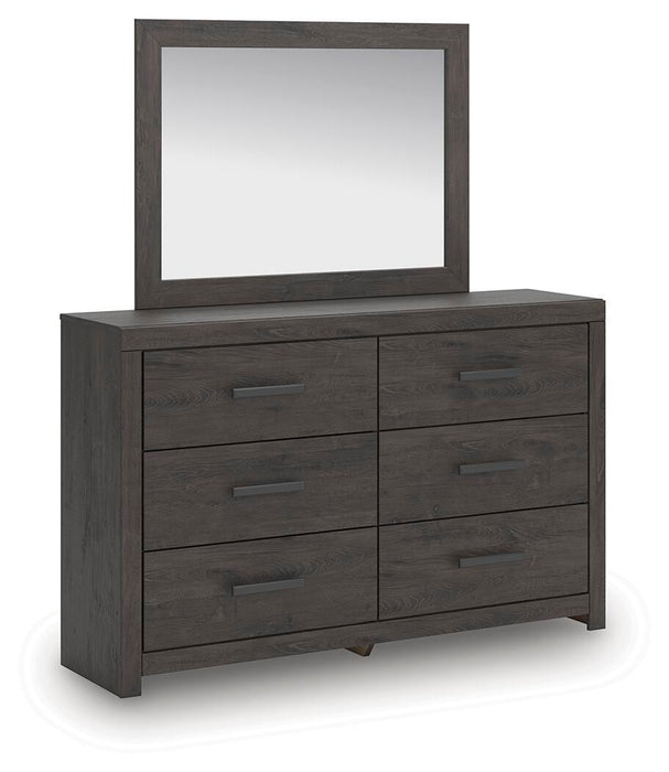 Signature Design Charcoal Dresser and Mirror