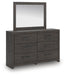 Signature Design Charcoal Dresser and Mirror