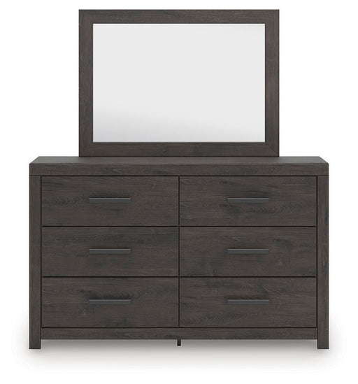 Signature Design Charcoal Dresser and Mirror