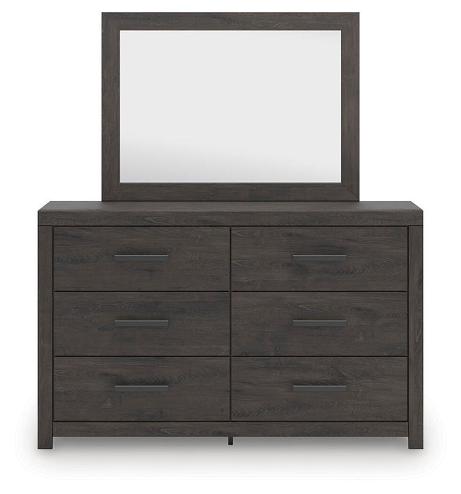 Signature Design Charcoal Dresser and Mirror