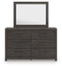 Signature Design Charcoal Dresser and Mirror