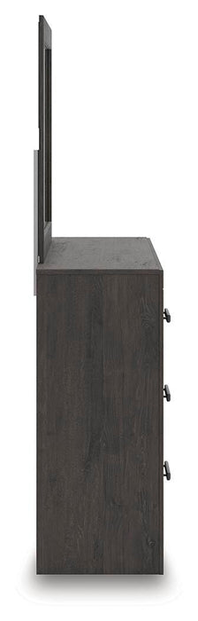 Signature Design Charcoal Dresser and Mirror