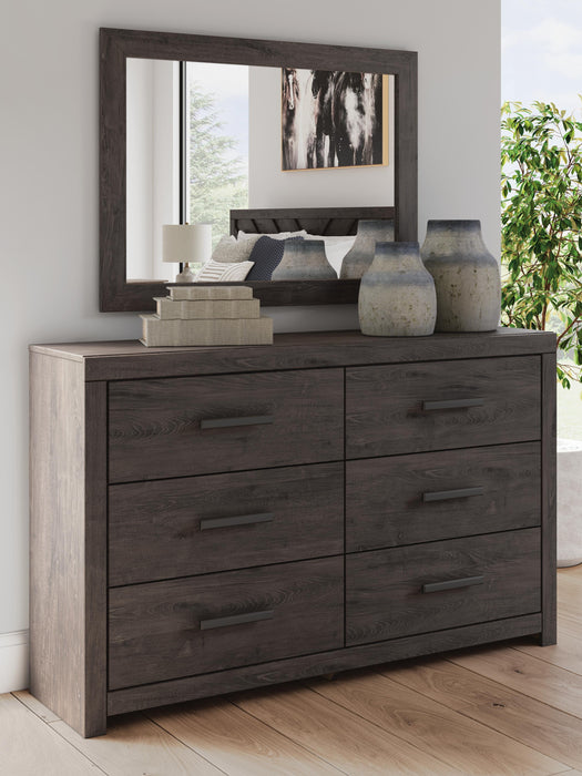 Signature Design Charcoal Dresser and Mirror