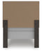 Signature Design Charcoal Twin Panel Bed