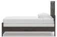 Signature Design Charcoal Twin Panel Bed