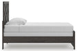 Signature Design Charcoal Twin Panel Bed