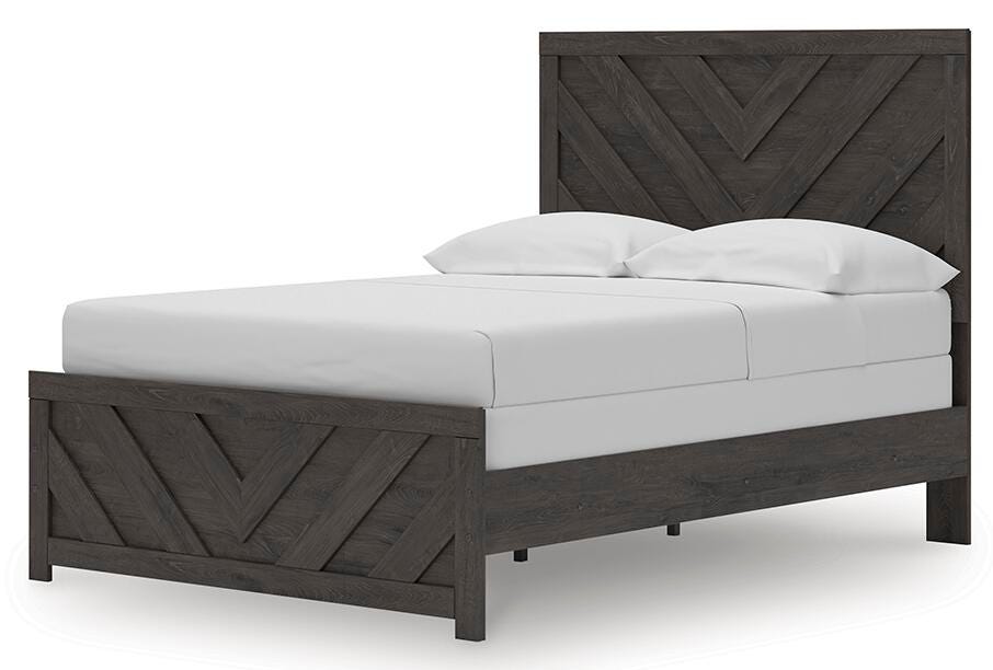 Signature Design Charcoal Full Panel Bed