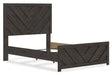 Signature Design Charcoal Full Panel Bed