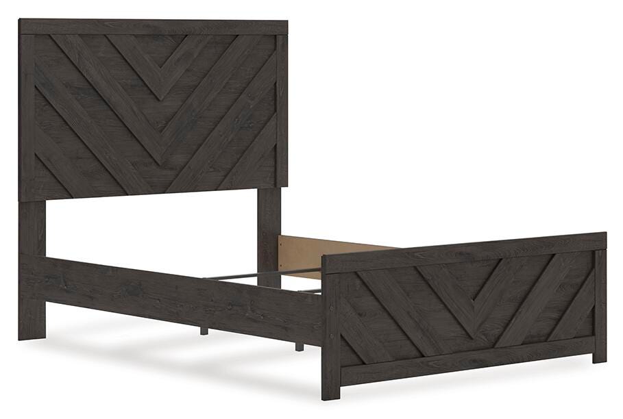 Signature Design Charcoal Full Panel Bed