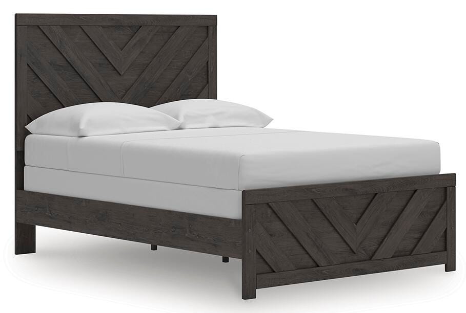 Signature Design Charcoal Full Panel Bed
