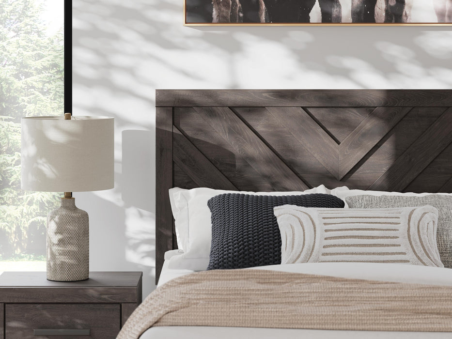 Signature Design Charcoal Full Panel Bed