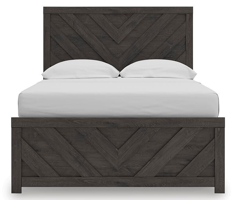 Signature Design Charcoal Full Panel Bed