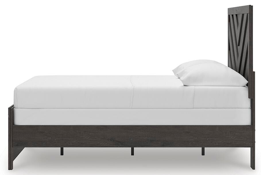 Signature Design Charcoal Full Panel Bed