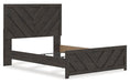 Signature Design Charcoal Queen Panel Bed