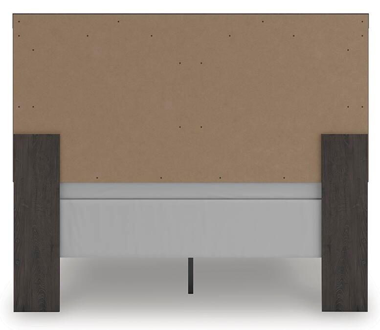 Signature Design Charcoal Queen Panel Bed
