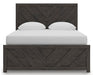 Signature Design Charcoal Queen Panel Bed