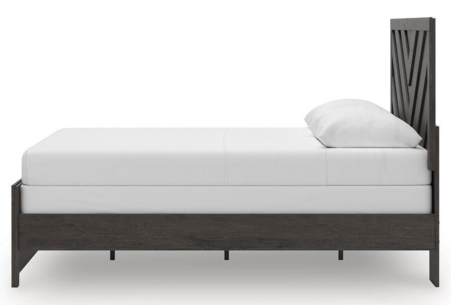 Signature Design Charcoal Queen Panel Bed