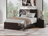 Signature Design Charcoal Queen Panel Bed