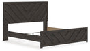 Signature Design Charcoal King Panel Bed