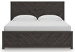 Signature Design Charcoal King Panel Bed