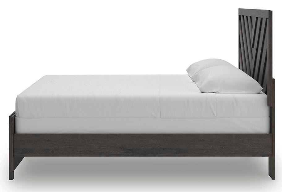 Signature Design Charcoal King Panel Bed