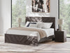 Signature Design Charcoal King Panel Bed