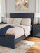 Signature Design Brown/Blue Queen Panel Bed
