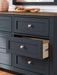 Signature Design Brown/Blue Dresser and Mirror