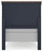 Signature Design Brown/Blue Twin Panel Bed