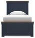 Signature Design Brown/Blue Twin Panel Bed