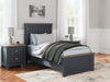 Signature Design Brown/Blue Twin Panel Bed
