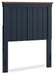 Signature Design Brown/Blue Twin Panel Headboard