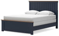 Signature Design Brown/Blue Queen Panel Bed