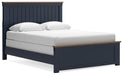 Signature Design Brown/Blue Queen Panel Bed